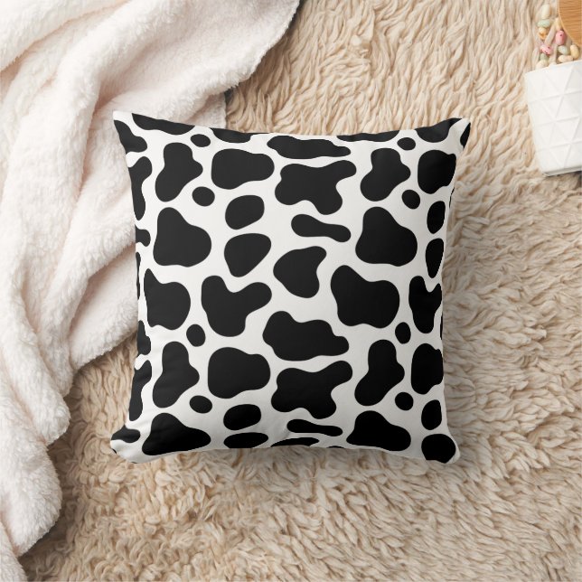 Cow Cow  16x16 Throw Pillow (Blanket)