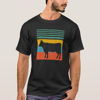 Cow cows farm retro T-Shirt