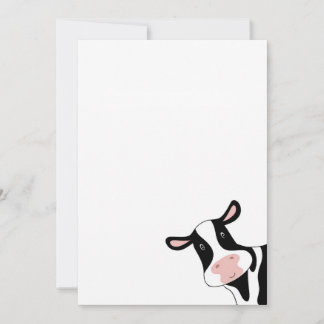 Cow, cute cow, animal invitation
