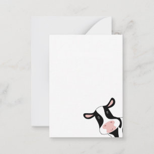 Cow, cute cow, animal note card
