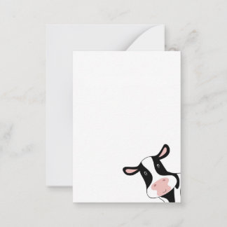 Cow, cute cow, animal note card