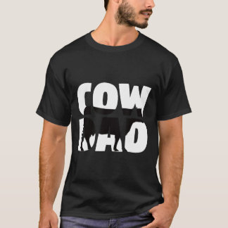 Cow Dad Cow For Father Zoo Animal T-Shirt
