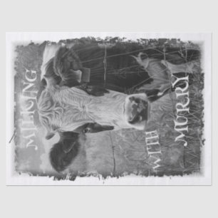 Cow Dairy Milking Holstein Friesian - Personalize Tissue Paper