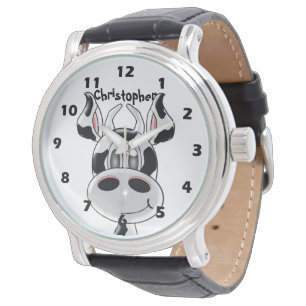 Cow Design Just Add Name Watch
