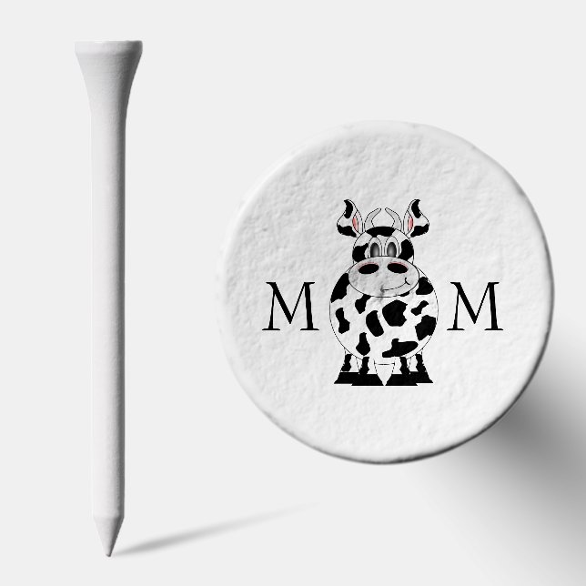 Cow Design Monogrammed Golf Tees (Combo)