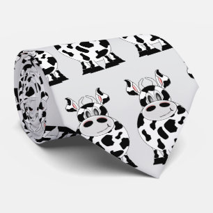 Cow Design Neck Tie