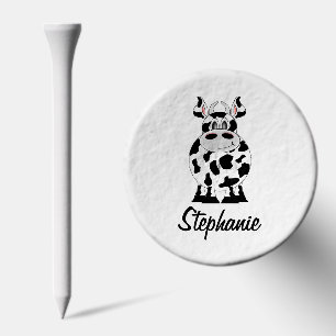 Cow Design Personalised Golf Tees