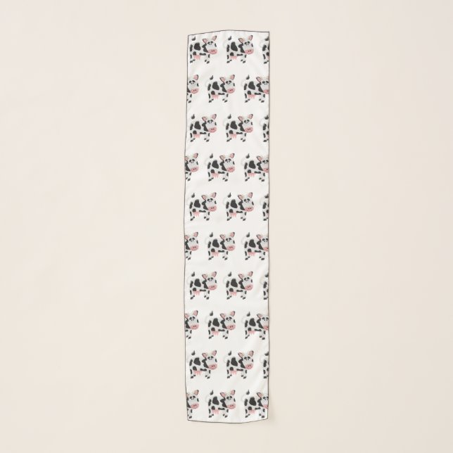 Cow Design Scarf (Front)