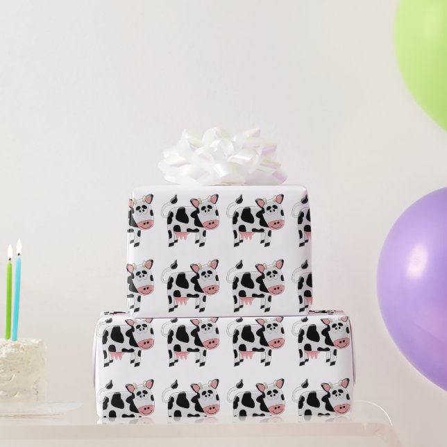 Cow Design Wrapping Paper (Party Gifts)