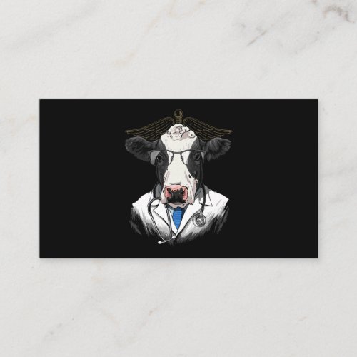 Cow Doctor Vet Veterinarian Animal Lover 291 Business Card