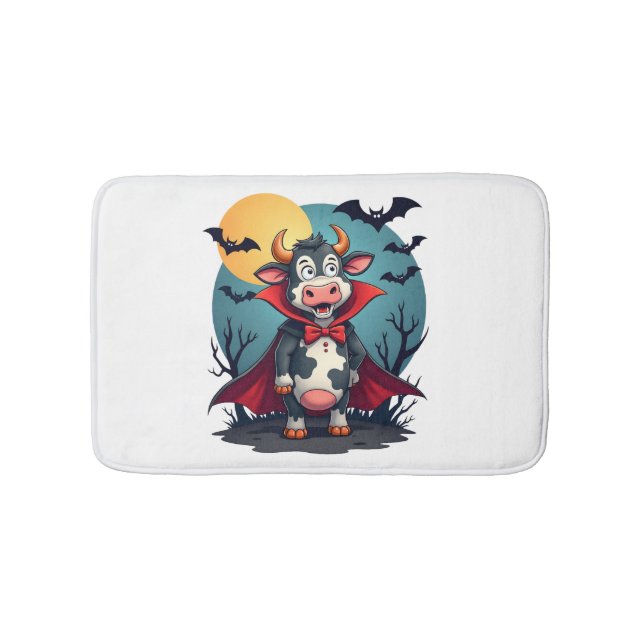 Cow Dracula Rises Bath Mat (Front)