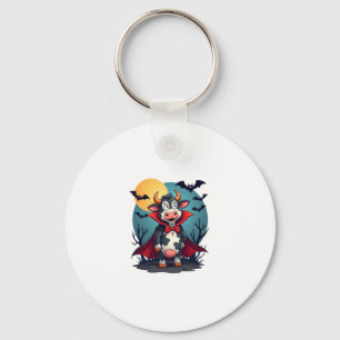 Cow Dracula Rises Keychain