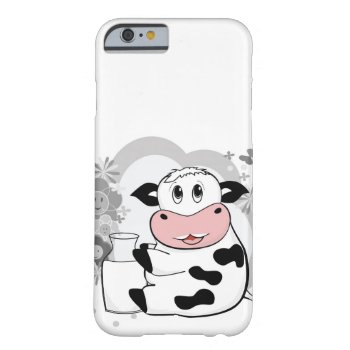 Cow Drinking Milk Barely There Iphone 6 Case by escapefromreality at Zazzle