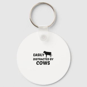 COW EASILY DISTRACTED KEYCHAIN