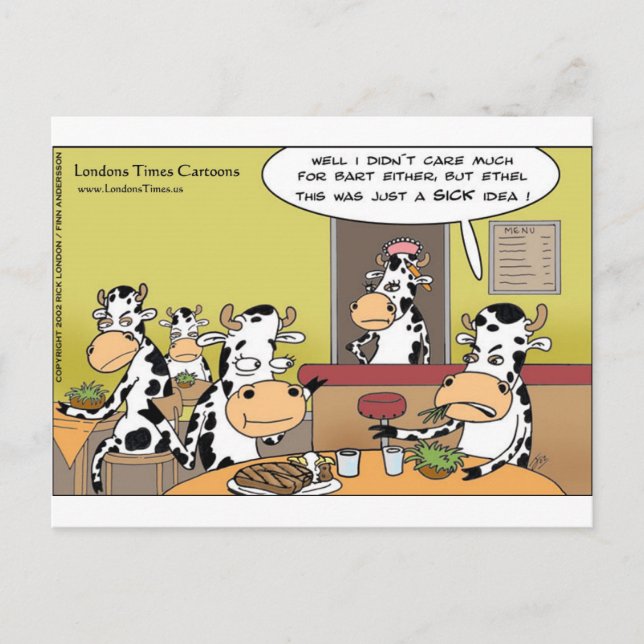 Cow Eats Husband Funny Gifts Tees Mugs & Cards (Front)