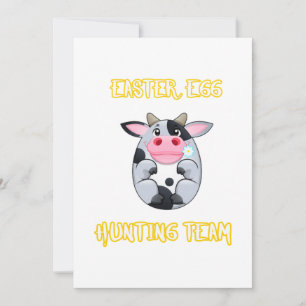 Cow Egg Easter Gift Farming Farmer Holiday Card