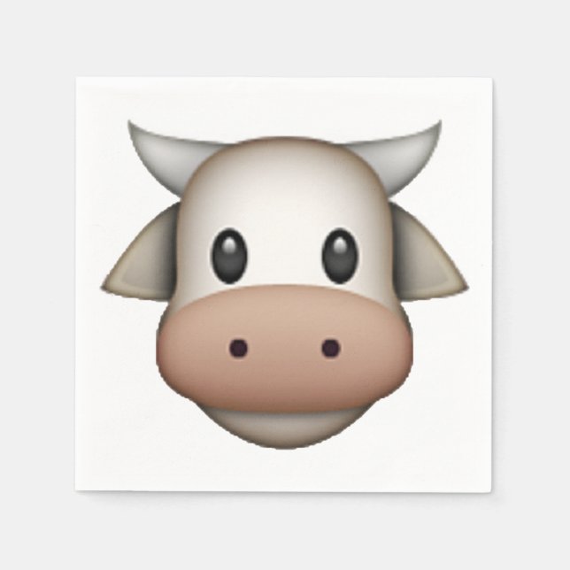 Cow - Emoji Napkins (Front)