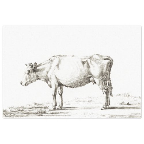 Cow Ephemera Decoupage Vintage Farm Tissue Paper