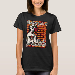 Cow  Farm Animal Calf Highland Cow Cattle Moo T-Shirt