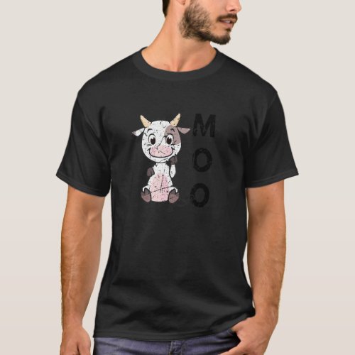 Cow Farm Animal Farmer Moo Baby Cow T-Shirt