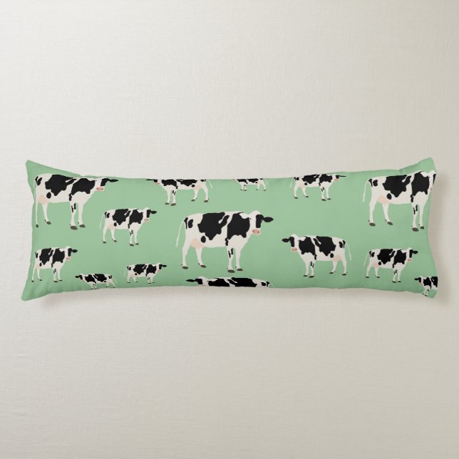 Cow Farm Animal Pattern  Body Pillow (Front)