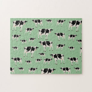 Cow Farm Animal Pattern Jigsaw Puzzle