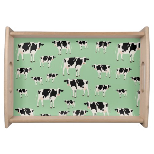 Cow Farm Animal Pattern Serving Tray