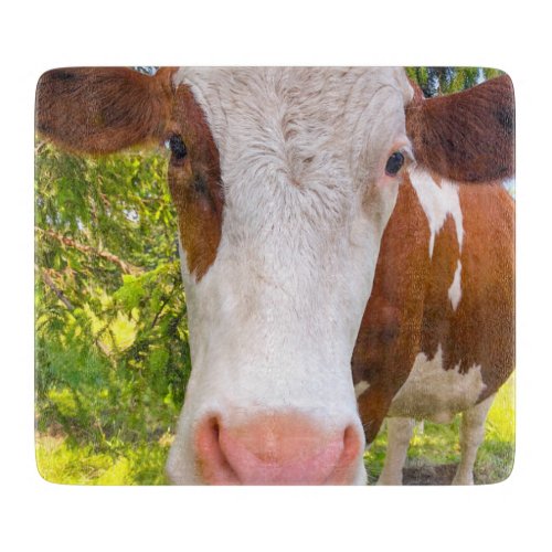 Cow Farm Animal Photo Cutting Board