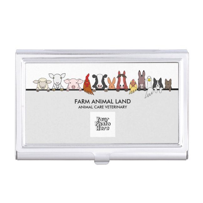 Cow Farm Animals Vet Logo Pet image Business Card Case