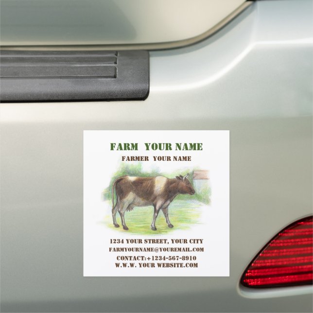 Cow farm Car Magnet (In Situ)