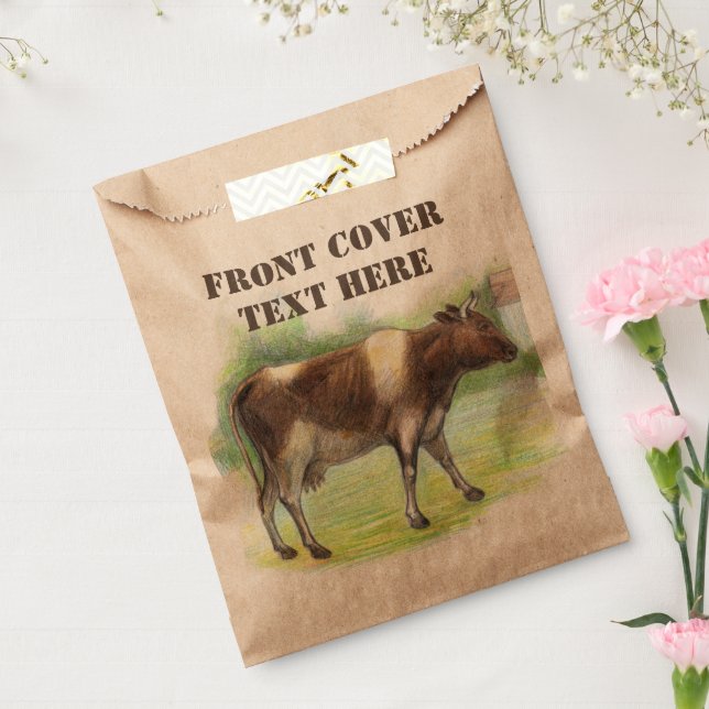 Cow farm  favor bag (Sealed)