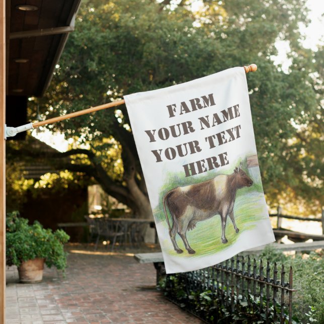 Cow farm  house flag (In SItu)