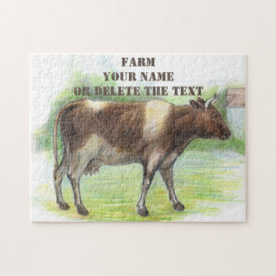 Cow farm jigsaw puzzle
