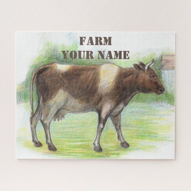Cow farm  jigsaw puzzle (Horizontal)
