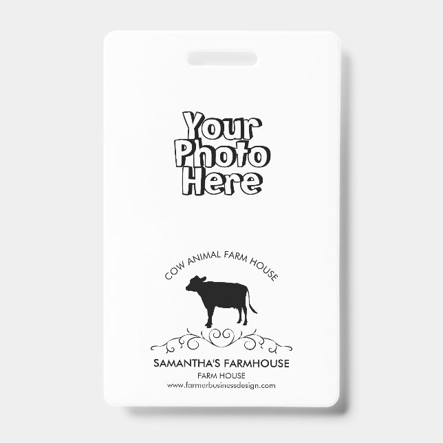 Cow Farm Logo Badge (Front)