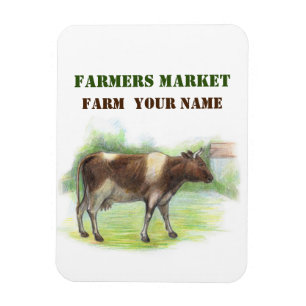 Cow farm magnet