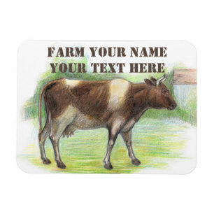 Cow farm magnet