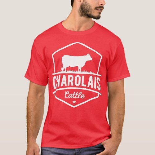 Cow Farmer _ Charolais Cattle  T_Shirt