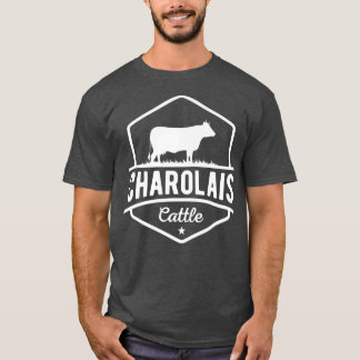 Cow Farmer  Charolais Cattle  T-Shirt