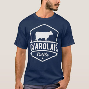 Cow Farmer Charolais Cattle T-Shirt