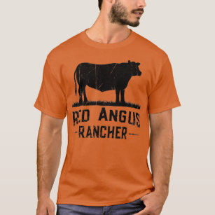 Cow Farmer - Red Angus Rancher  T-Shirt