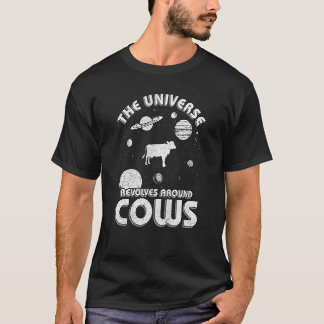Cow   Farmer T-Shirt (Front)