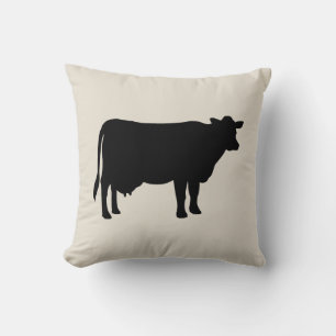 Cow Farmhouse Style Throw Pillow