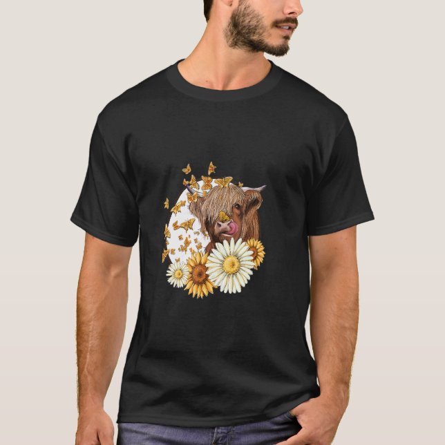 Cow Flower Today Heifer  Cow Girl  And Farmer Cow T-Shirt (Front)