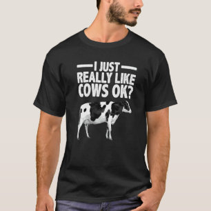 Cow For Men Women Cattle Farming Dairy Cow T-Shirt