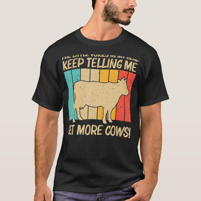 Cow For Men Women Cow Farmer Dairy Farming T-Shirt (Front)
