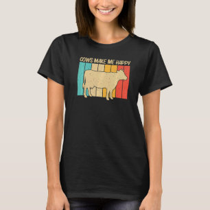 Cow For Men Women Cow Farmer Dairy Farming T-Shirt