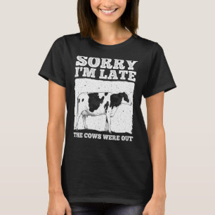 Cow For Men Women Cow Farmer Herd Farming Animal T-Shirt