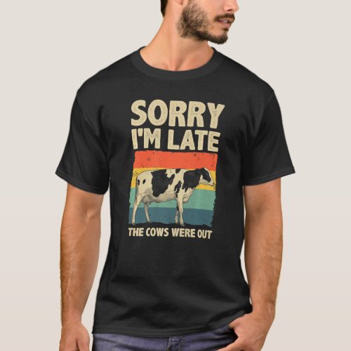 Cow For Men Women Cow Farmer Herd Farming Animal T-Shirt