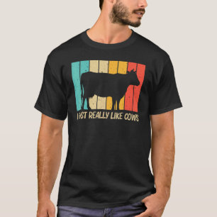 Cow For Men Women Farm Animal Cow Dairy Farmer T-Shirt